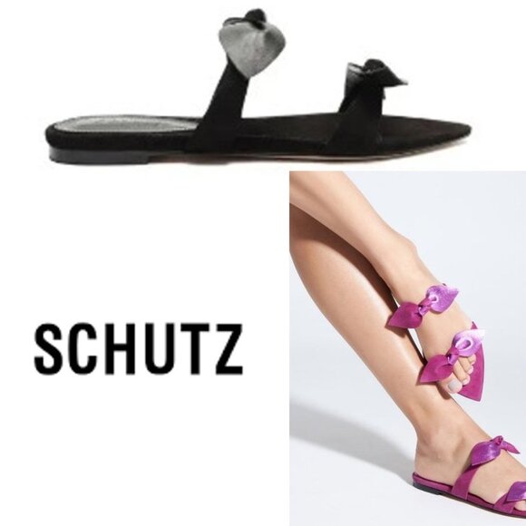 NWOB $99 SCHUTZ Elora Slide Sandal  -6.5 M, may fit 7 - Picture 1 of 6